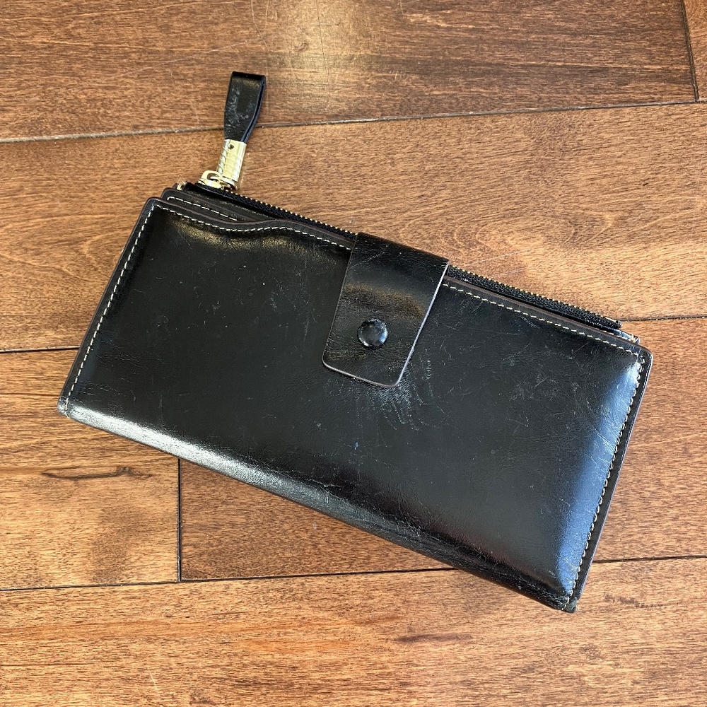 Black Women's Clutch Wallet